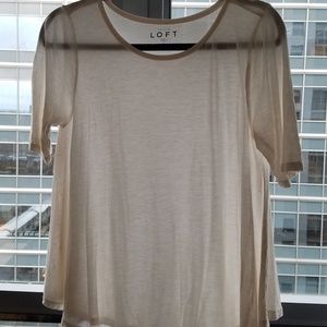 White Swing Hem Loft T-Shirt